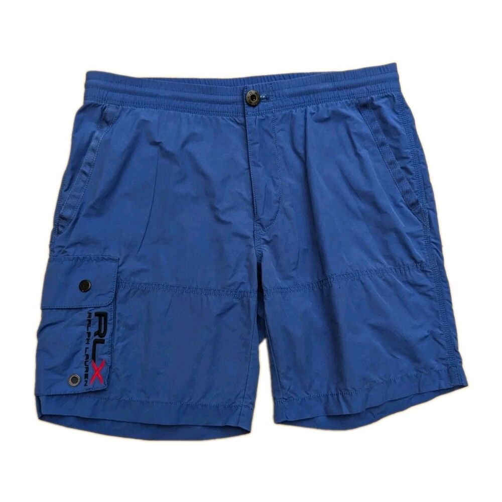 Ralph Lauren RLX Shorts Men Medium Blue Vintage M Golf Athletic Performance Y2K
